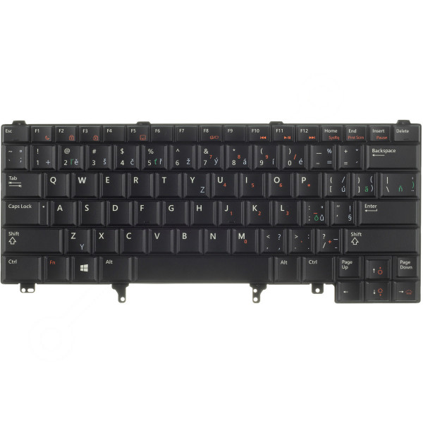 Dell Latitude E6220 tastatură pentru notebook-ul CZ/SK culoarea Negru