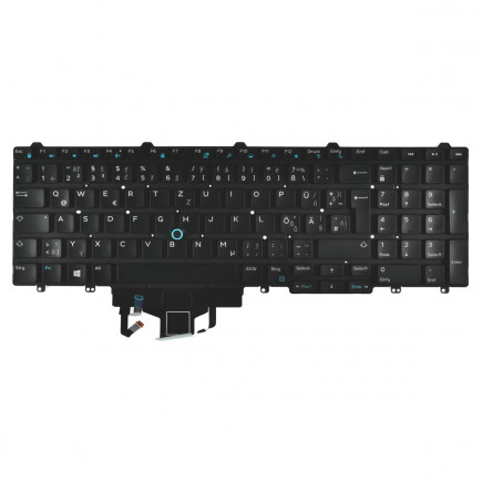 Dell Latitude E5580 tastatură pentru notebook, fără ramă, negru CZ/SK/DE, cu iluminare din spate