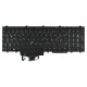 Dell Latitude E5580 tastatură pentru notebook, fără ramă, negru CZ/SK/DE, cu iluminare din spate
