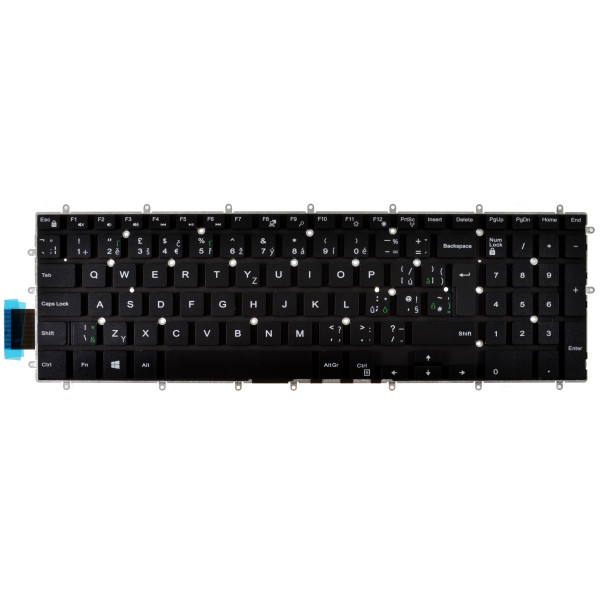 Dell Latitude 3590 tastatura cehă fără ramă, de culoare neagră pentru laptopuri