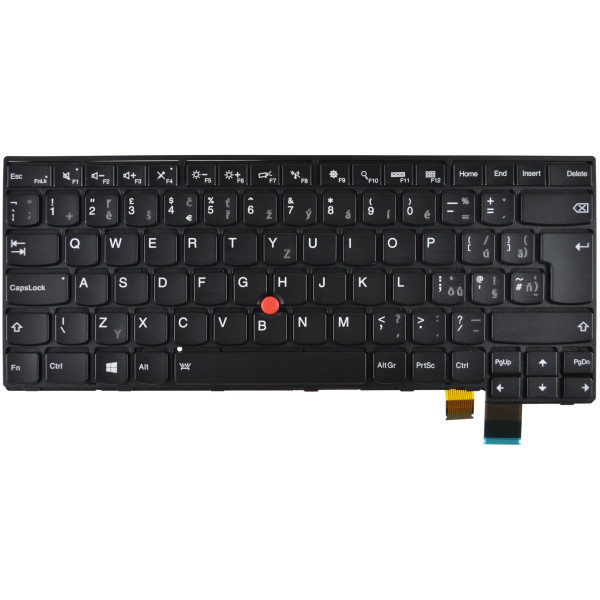 Lenovo ThinkPad T460p tastatură pentru notebook-ul CZ/SK culoarea Negru
