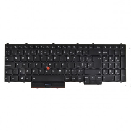 Lenovo ThinkPad P50 tastatură pentru notebook-ul CZ/SK culoarea Negru