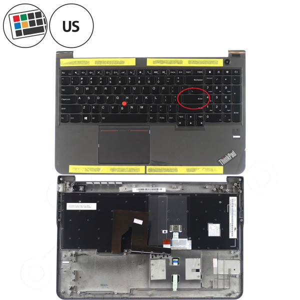 Lenovo ThinkPad S540-20B3 tastatură pentru notebook-ul CZ/SK culoarea Negru, Palmprest, Fără touchpad