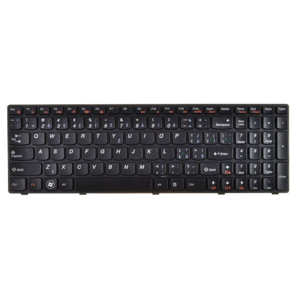 Lenovo V570C tastatură pentru notebook-ul CZ/SK culoarea Negru, Fără iluminare din spate