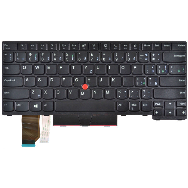 Lenovo ThinkPad L14 Gen 2 tastatură pentru notebook-ul CZ/SK culoarea Negru, Fără iluminare din spate