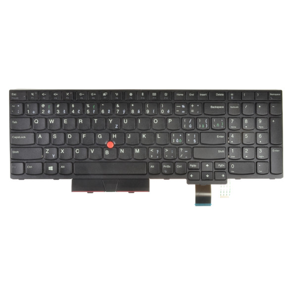 Lenovo ThinkPad T580 tastatură pentru notebook-ul CZ/SK culoarea Negru, Fără iluminare din spate
