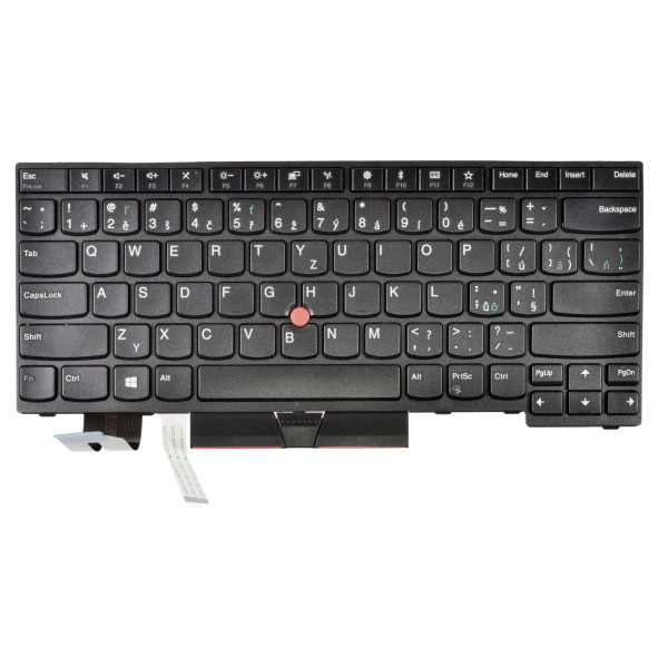 Lenovo ThinkPad E495 tastatură pentru notebook-ul CZ/SK culoarea Negru, Fără iluminare din spate