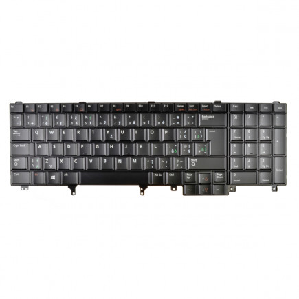 Dell Latitude E5520M tastatură pentru notebook-ul CZ/SK culoarea Negru, fără iluminare din spate