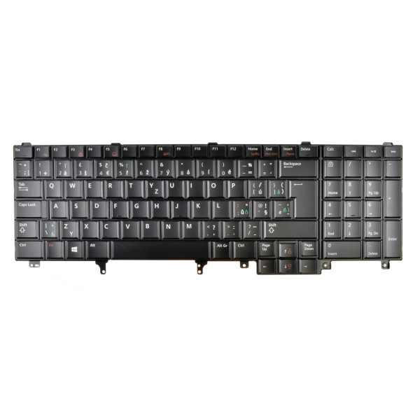 Dell Latitude E6530 tastatură pentru notebook-ul CZ/SK culoarea Negru, fără iluminare din spate