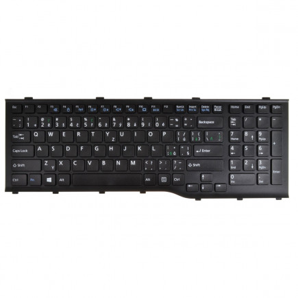 Fujitsu Siemens LIFEBOOK N532 tastatură pentru notebook-ul CZ/SK culoarea Negru, Fără iluminare din spate