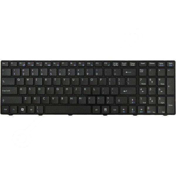 MSI M635 tastatură pentru notebook-ul CZ/SK culoarea Negru, Fără iluminare din spate