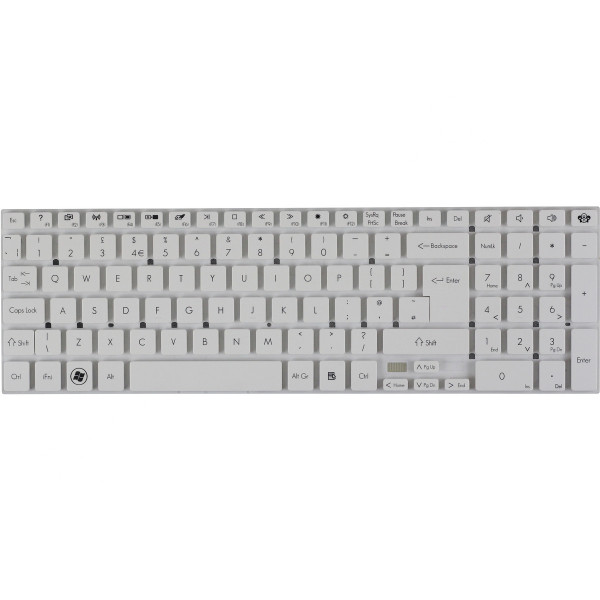 Gateway NV56R tastatura cehă fără ramă, de culoare albă pentru laptopuri