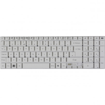 Gateway NV77H33U tastatura cehă fără ramă, de culoare albă pentru laptopuri