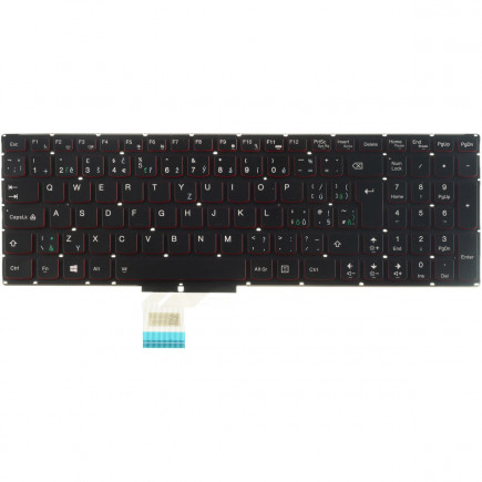 Lenovo Y50-70AM-IFI(I) Erazer tastatură pentru notebook, fără ramă, negru CZ/SK, cu iluminare din spate