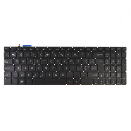 Asus N551JW/VW tastatură pentru notebook, fără ramă, negru CZ/SK, cu iluminare din spate