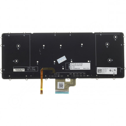 Dell Precision M3800 tastatură pentru notebook, fără ramă, negru CZ/SK, cu iluminare din spate
