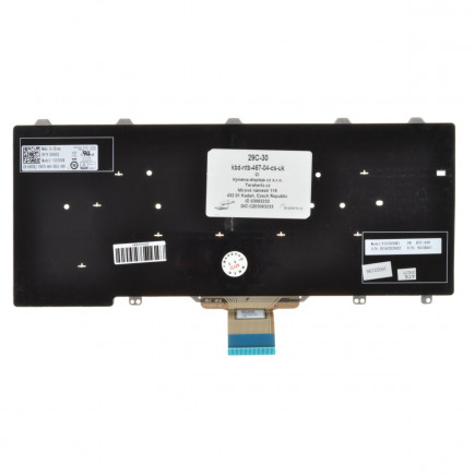 Dell Latitude E7270 tastatura cehă fără ramă, de culoare neagră pentru laptopuri