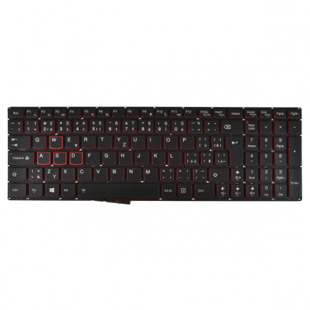 Lenovo IdeaPad Y700-15ISK tastatură pentru notebook, fără ramă, negru, cu iluminare din spate
