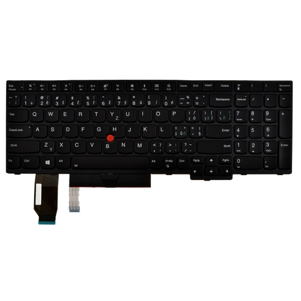 Lenovo ThinkPad L580 20LX tastatură pentru notebook-ul CZ/SK culoarea negru, fără iluminare din spate