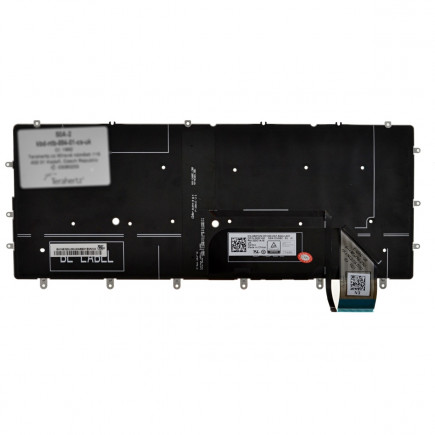 Dell XPS 13 9380 tastatură pentru notebook, fără ramă, negru CZ/SK, cu iluminare din spate