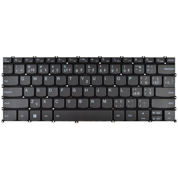Lenovo ThinkBook 14S YOGA 20WE000GUS tastatură pentru notebook, fără ramă, gri CZ/SK, cu iluminare din spate