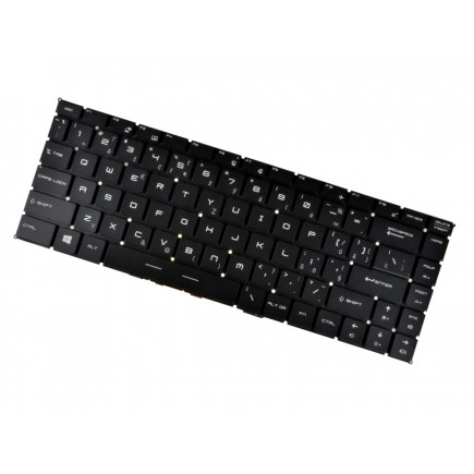 MSI GF63VR tastatură pentru notebook, fără ramă, negru CZ/SK, cu iluminare din spate