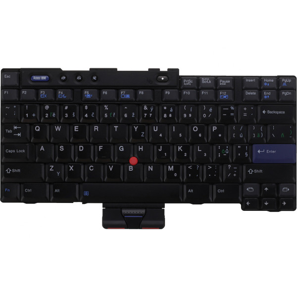 Lenovo ThinkPad R50e 1834 tastatură pentru notebook-ul CZ/SK culoarea Negru / Alb / Argintiu, fără iluminare din spate