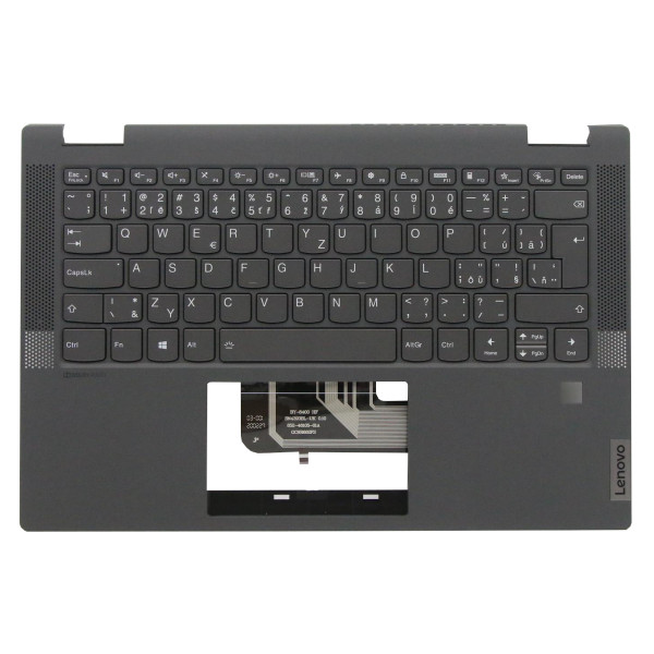 Lenovo IdeaPad Flex 5-14ITL05 tastatură pentru notebook-ul CZ/SK culoarea Negru, Palmprest, Fără touchpad