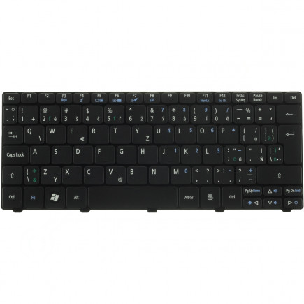 Acer eMachines E350 tastatură pentru notebook-ul CZ/SK culoarea Negru, fără iluminare din spate