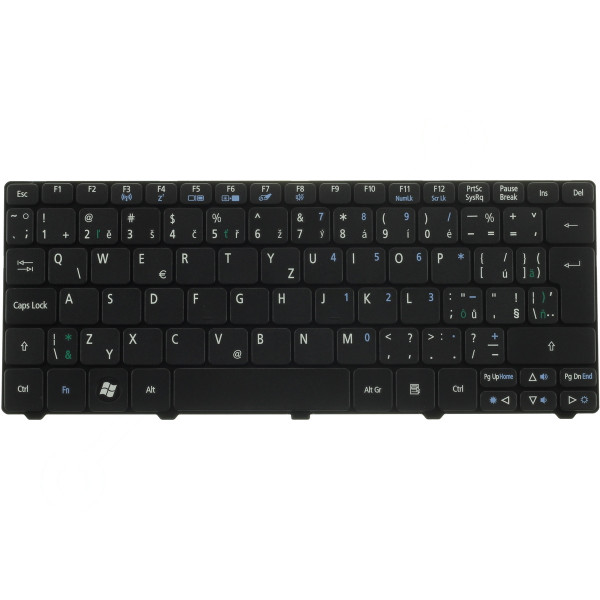 Packard Bell dot sc tastatură pentru notebook-ul CZ/SK culoarea Negru, fără iluminare din spate
