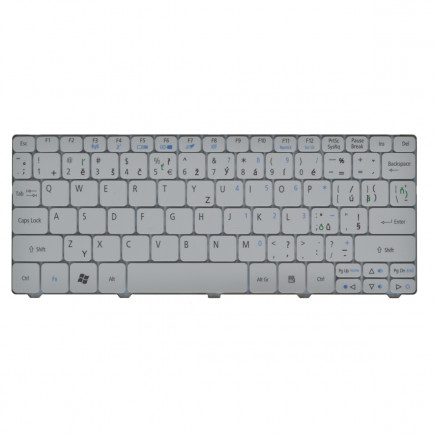 Packard Bell dot se3 tastatură pentru notebook-ul CZ/SK culoarea Alb, fără iluminare din spate