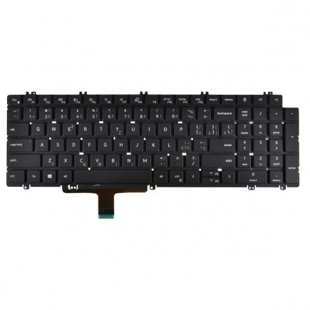 Dell Latitude 5520 tastatură pentru notebook, fără ramă, negru CZ/SK, cu iluminare din spate