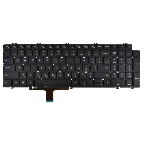 Dell Latitude 5520 tastatură pentru notebook, fără ramă, negru CZ/SK, cu iluminare din spate