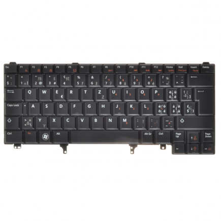 Dell Latitude E5430 tastatură pentru notebook-ul CZ/SK culoarea Negru / Alb / Argintiu