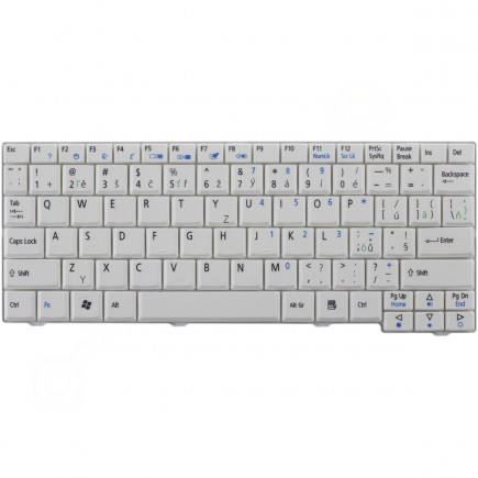 Acer Aspire One 571 tastatură pentru notebook-ul CZ/SK culoarea Alb, fără iluminare din spate