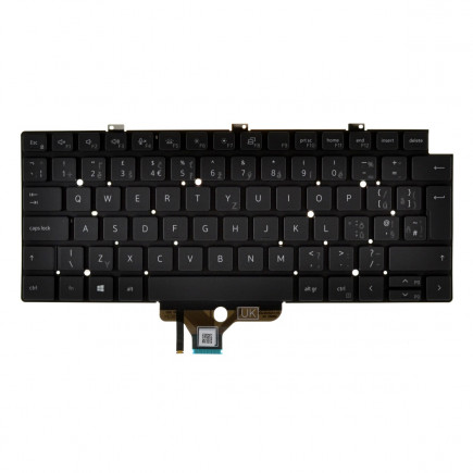 Dell Latitude E7320 tastatură pentru notebook, fără ramă, negru CZ/SK, cu iluminare din spate