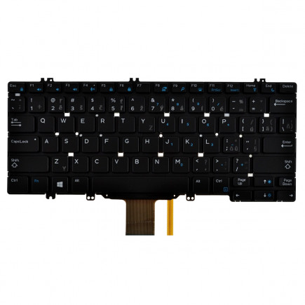 Dell Latitude 12 5289 tastatură pentru notebook, fără ramă, negru CZ/SK, cu iluminare din spate