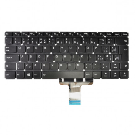 Lenovo IdeaPad Yoga 710-14ISK tastatură pentru notebook, fără ramă, negru CZ/SK, cu iluminare din spate