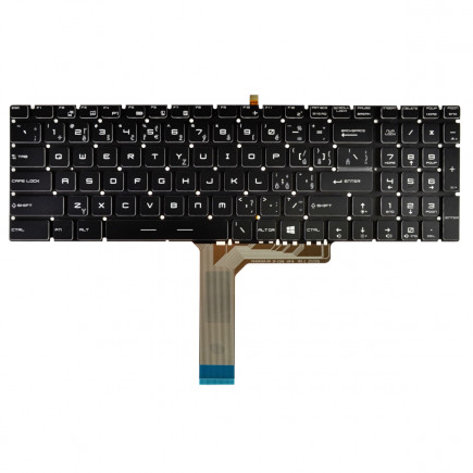 MSI GE75 8SE tastatură pentru notebook, fără ramă, negru CZ/SK, cu iluminare din spate