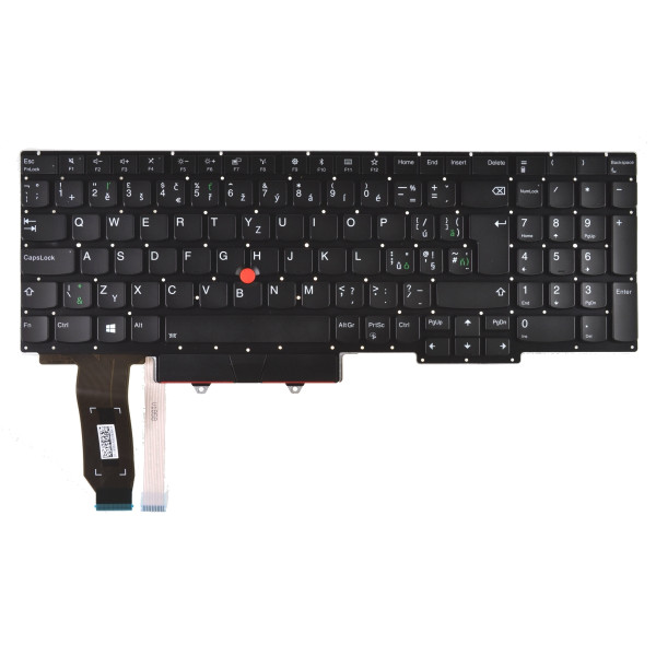 Lenovo ThinkPad E15 tastatura cehă fără ramă de culoare neagră pentru laptopuri