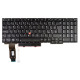 Lenovo ThinkPad E15 tastatură pentru notebook, fără ramă, negru CZ/SK, cu iluminare din spate