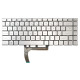 MSI PS42 8RC tastatură pentru notebook, fără ramă, argintiu CZ/SK, cu iluminare din spate