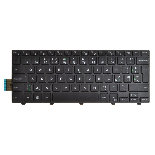 Dell Vostro 14 5459 tastatură pentru notebook-ul CZ/SK culoarea Negru, fără iluminare din spate