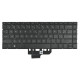 HP Spectre x360 13-ae015nd tastatură pentru notebook, fără ramă, gri închis CZ/SK, cu iluminare din spate
