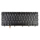Dell XPS 15 (9570) tastatură pentru notebook, fără ramă, negru  CZ/SK, cu iluminare din spate