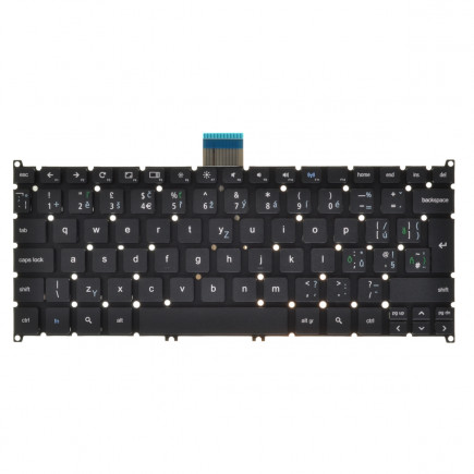 Acer ChromeBook C710 tastatura cehă fără ramă de culoare neagră pentru laptopuri