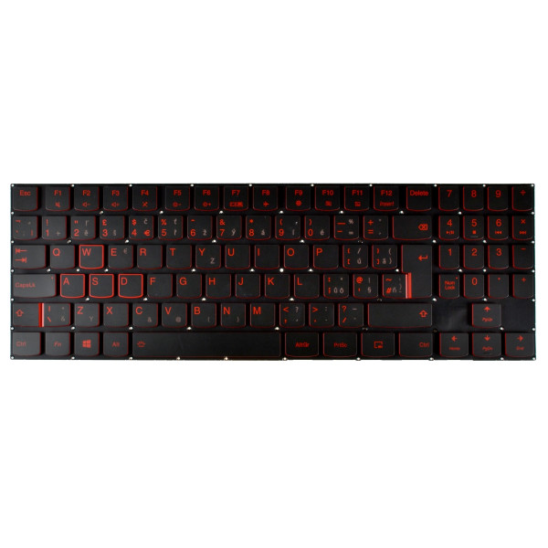 LENOVO LEGION Y7000-2019 tastatură pentru notebook, fără ramă, negru CZ/SK, cu iluminare din spate