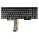 Lenovo IdeaPad 5 Pro-16ARH7 tastatură pentru notebook, fără ramă, negru CZ/SK, cu iluminare din spate