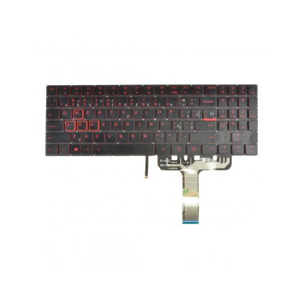 Lenovo IdeaPad Y520-15ikbn Legion tastatură pentru notebook, fără ramă, negru CZ/SK, cu iluminare din spate
