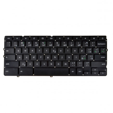 Dell ChromeBook 13 tastatura cehă fără ramă de culoare neagră pentru laptopuri